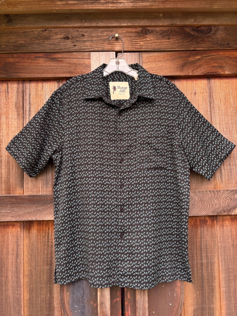 Vintage Silk Circa 1969 Button Down Shirt